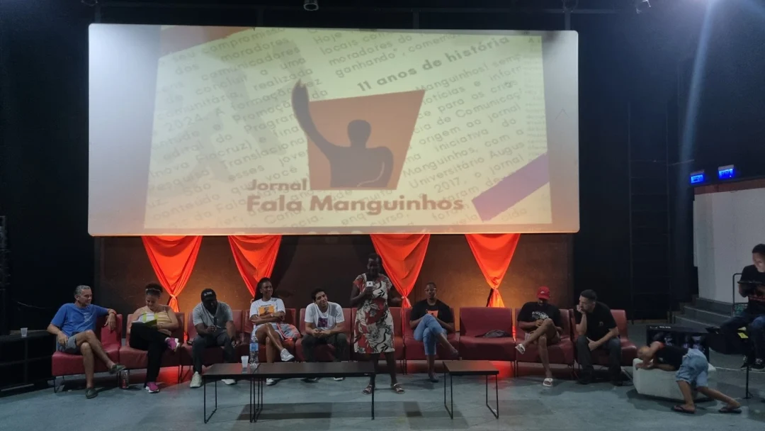 Foto-lançamento-site-FM_Nicole-Leão Evento de lançamento Jornal Fala Manguinhos!